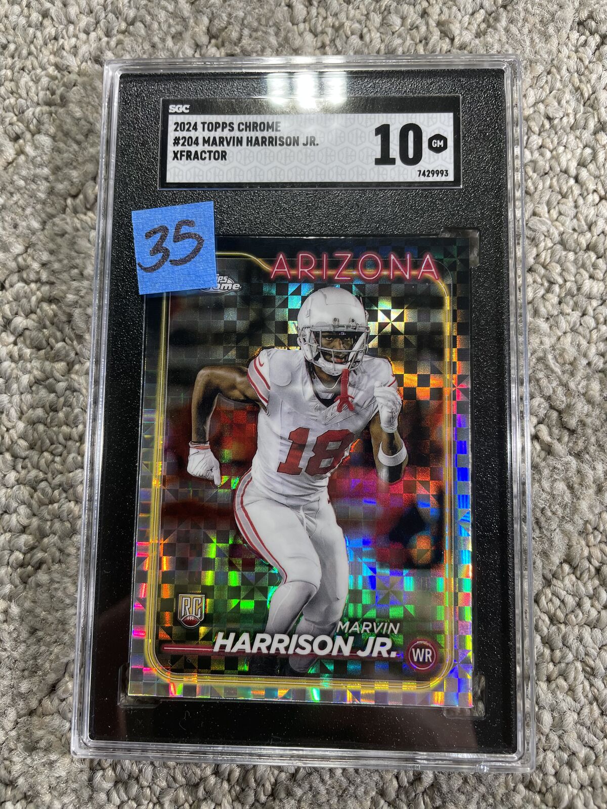 Marvin Harrison Arizona Cardinals graded slabs $35-$50