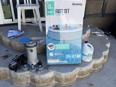 13 foot pool with cover
