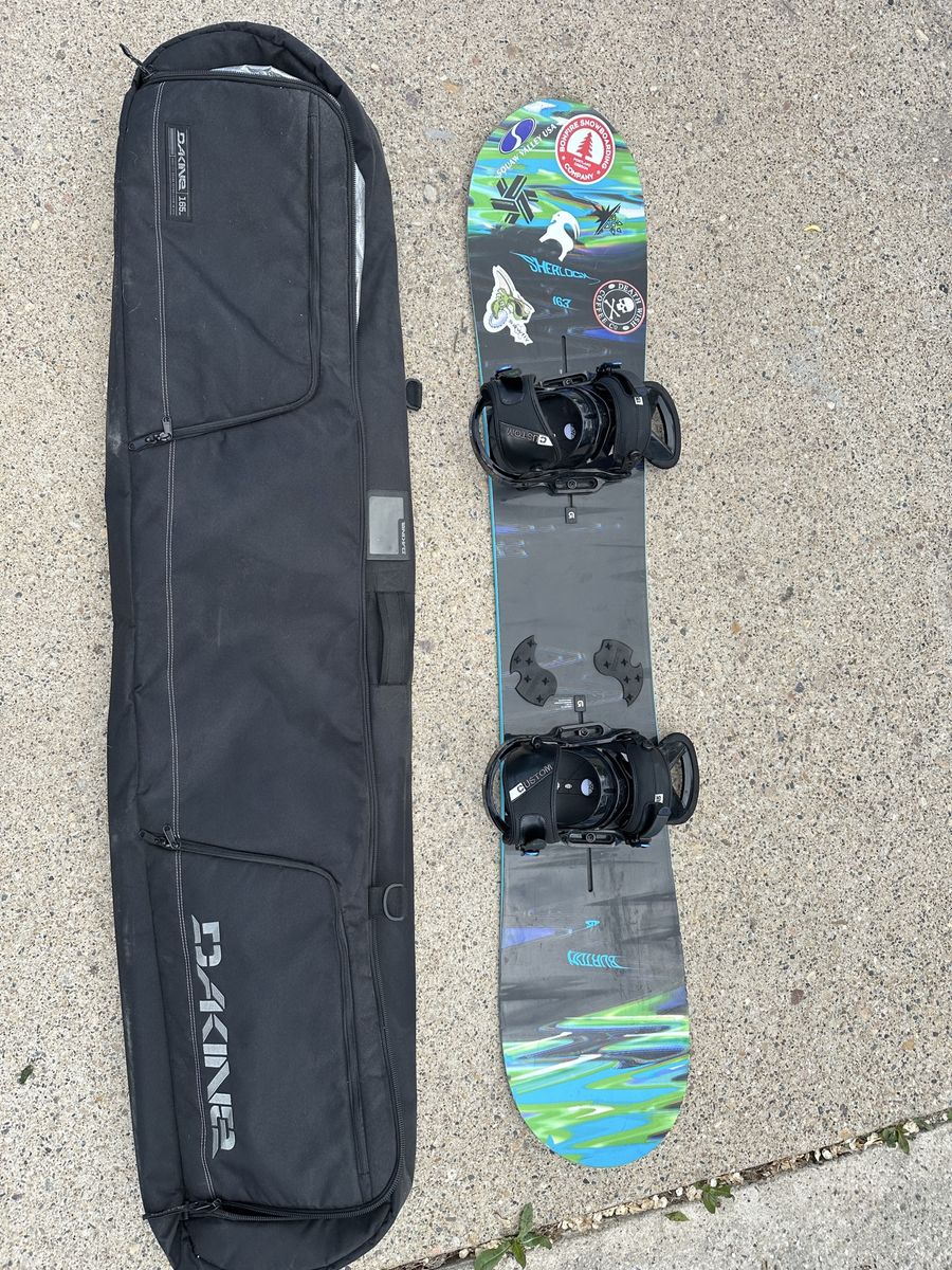 Burton Sherlock 163 with Burton Bindings and Bag