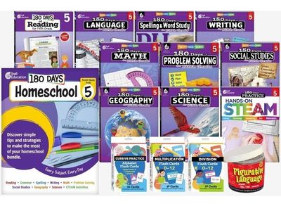 180 Days of Practice 5th Grade Complete Homeschool Bundle