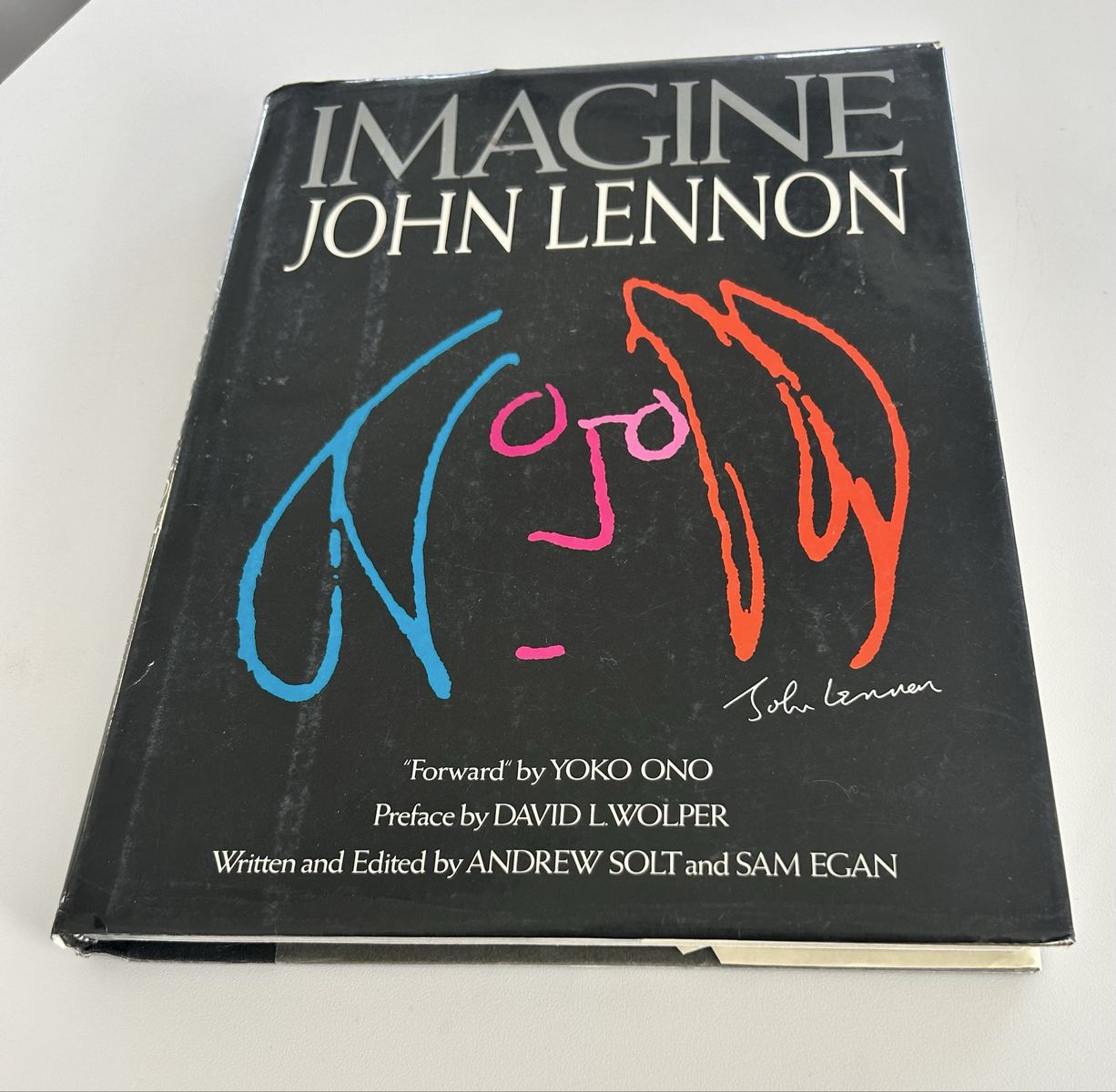 Imagine John Lennon Hardcover Book 1988 Yoko Ono