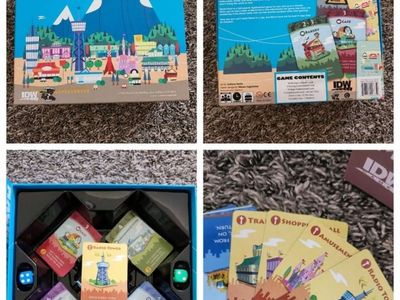 Board games: Machi Koro, Clue Diced!, Bahamian dominoes, Captain America cards, Hoopla