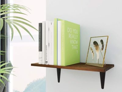 Bamboo Floating Wall Shelf - 2 Pack