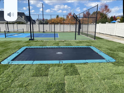 Rectangle Inground Trampolibe 10x17