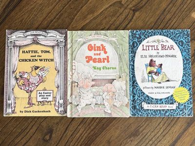 Vintage I Can Read! Books Lot of 3: Little Bear, Hattie Tom, Oink and Pearl (Weekly Reader Club)