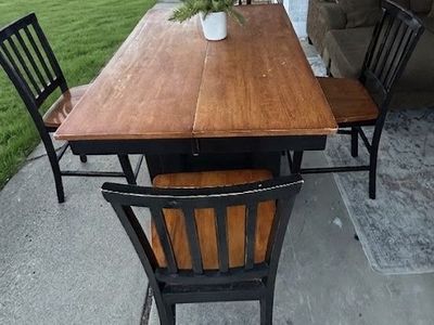 Counter height table and chairs