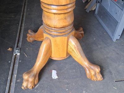 claw foot table base