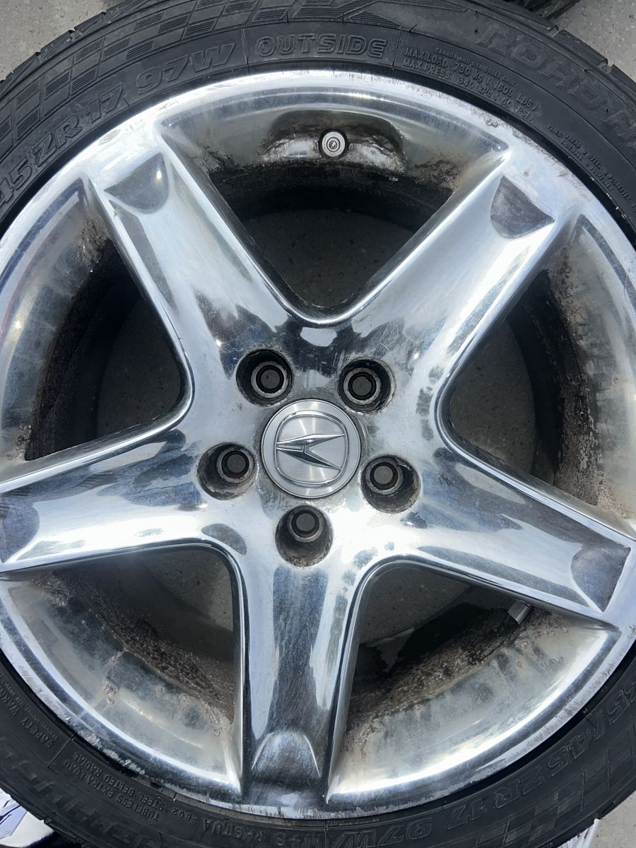 Chrome oem 5 Spoke Acura Tl Rims 17" 5x143