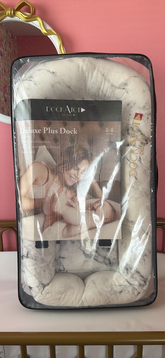 DockATot Deluxe+ Plus Dock Baby Lounger - Carrara Marble