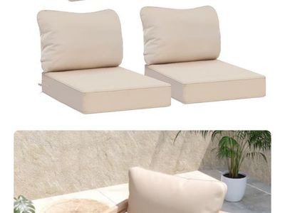 Outdoor Patio Furniture Replacement Cushions - Beige (Brand New)