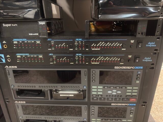 Alesis HD24XR with MOTU DTP and TRS cables