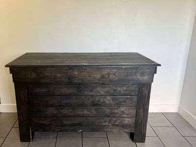 Solid Wood Farmhouse Kitchen Island