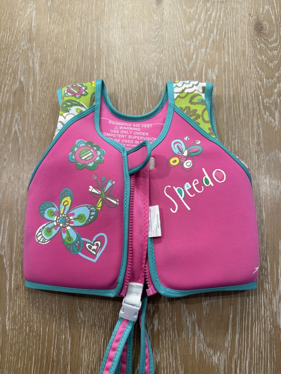 Speedo Girls Swim Aid Vest Life Jacket 