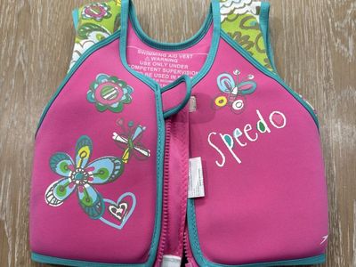 Speedo Girls Swim Aid Vest Life Jacket