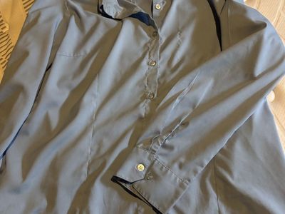 Womens Light Blue Blouse, XXL