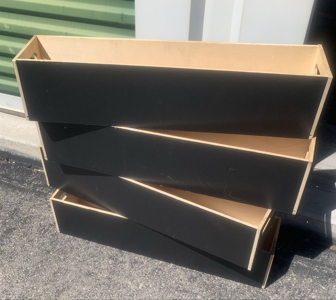 Vintage 1999 Ikea Trissa Solid Wood Storage Bins