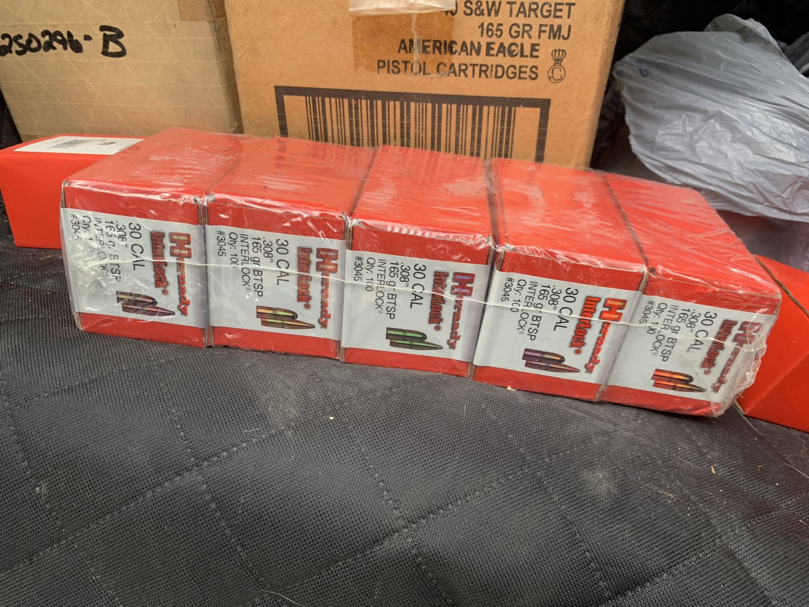 Hornady InterLock 30 Cal .308 165 gr BTSP Bullets - 5 Boxes of 100