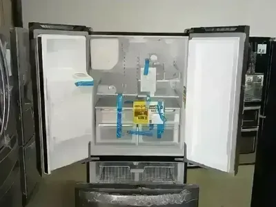 NEW WHIRLPOOL 25 C FT BLACK STAINLESS FRENCH DOOR