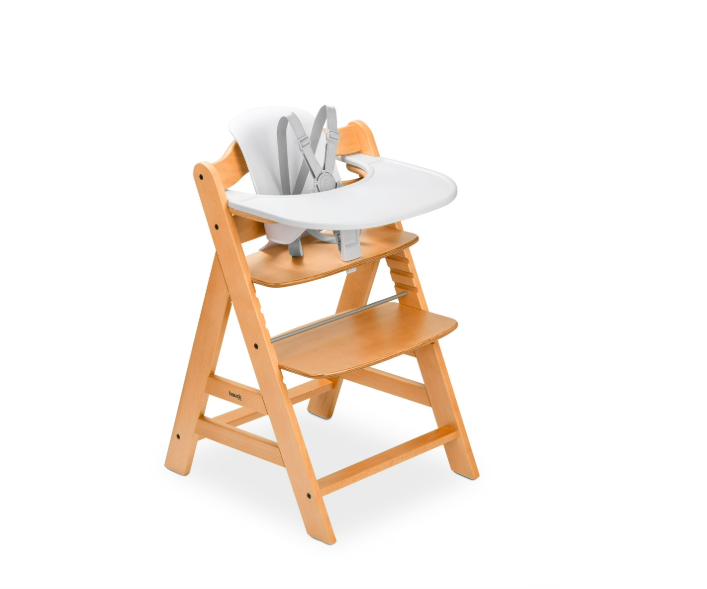 Brand New in Box hauck Alpha+ Adjustable Wooden High Chair Set, Natural
