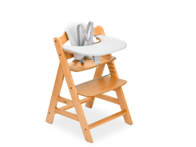 Brand New in Box hauck Alpha+ Adjustable Wooden High Chair Set, Natural