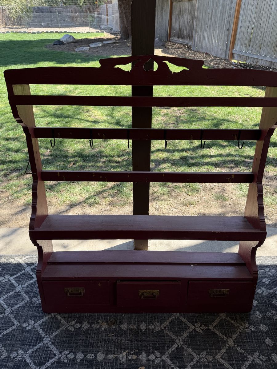 Vintage Hanging Dish Rack