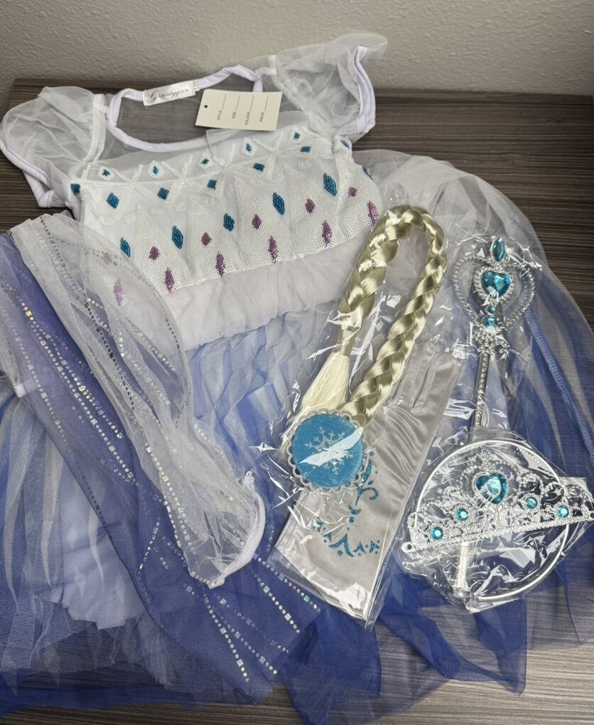 Elsa Princess Costume 3-4 Years