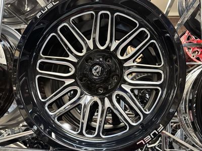 Fuel Ignite 20x10 Gloss Black Milled Wheel, 5x127 PCD, 18mm Offset. Brand new set of 4 wheels.