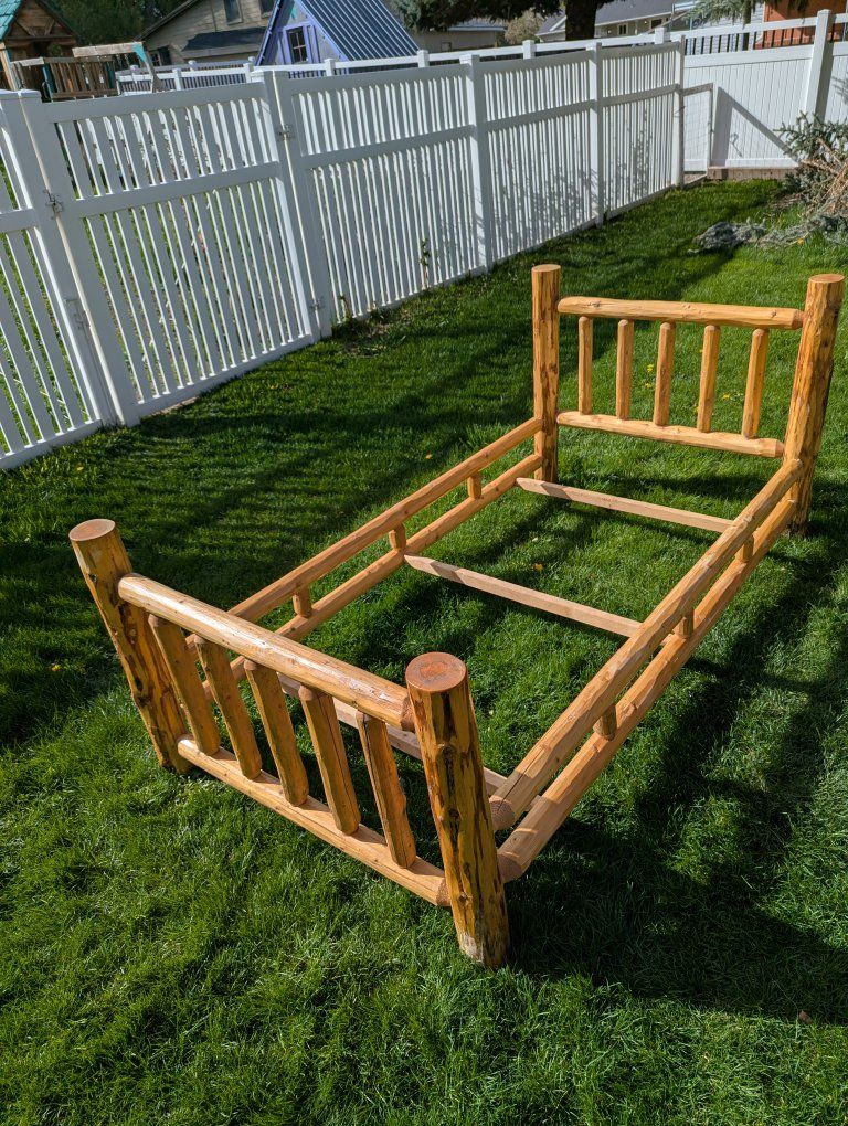 Twin Log Bed