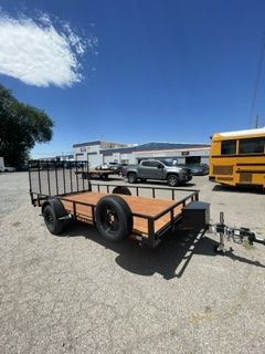 7X14 Ft Utility Trailer with Rear Ramp