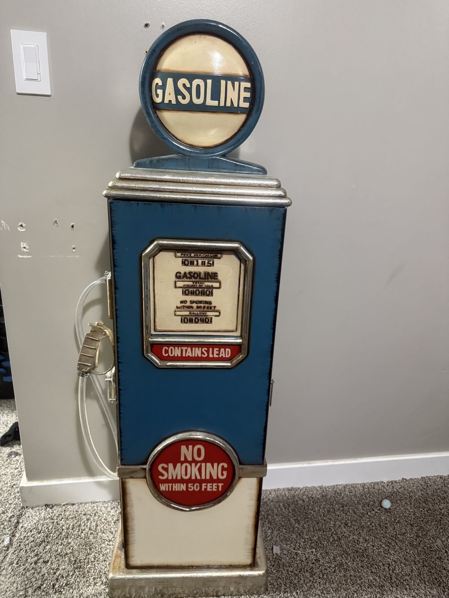 Rustic gas pump cupboard