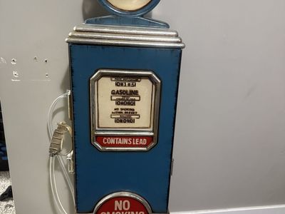 Rustic gas pump cupboard