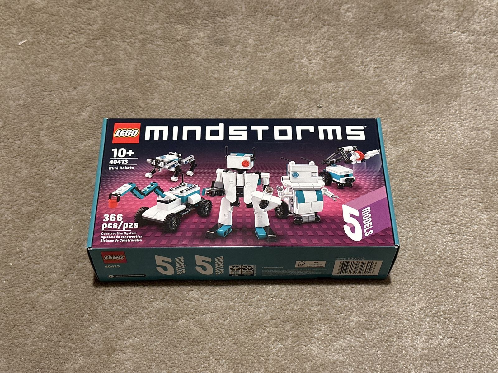 LEGO Mindstorms 40413 Mini Robots 5-in-1 Creator Set - New Sealed Box, 366 Pieces
