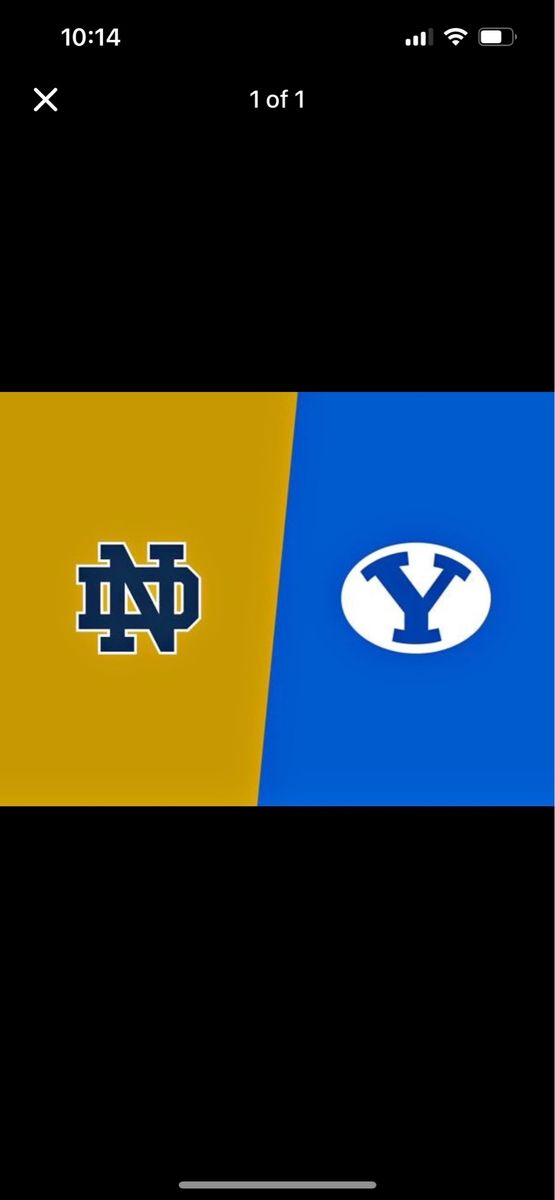 Notre Dame vs BYU Football Tickets - Section 137 (4 Available)