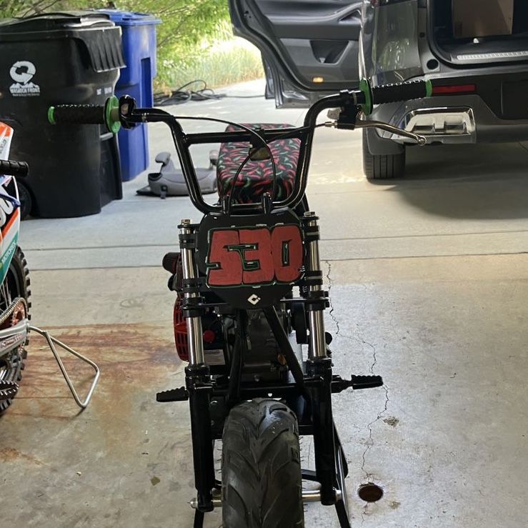 FRP GMB100 Mini Bike with Predator 212 Ghost Engine - Low Hours, New Parts