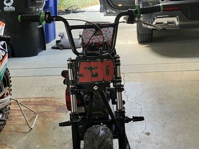 FRP GMB100 Mini Bike with Predator 212 Ghost Engine - Low Hours, New Parts