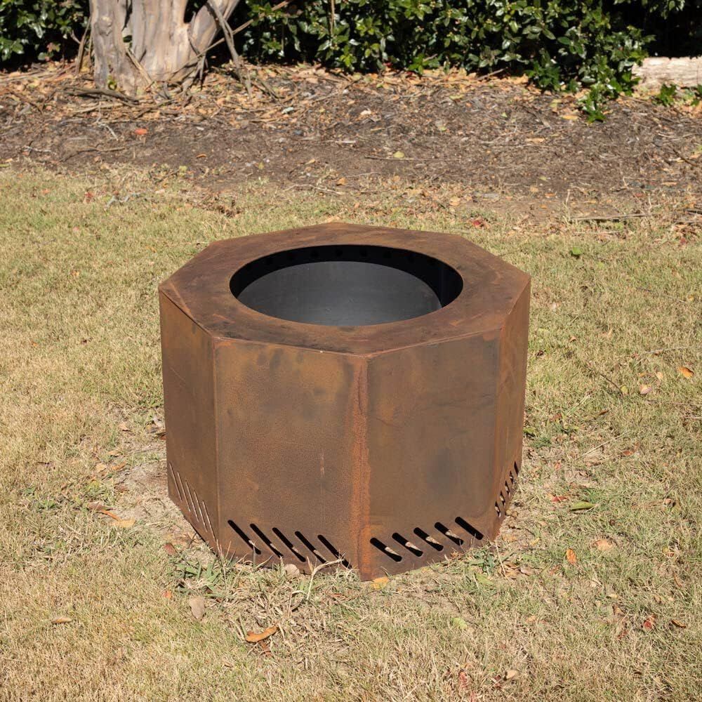 NEW Ash & Ember 24" Corten Steel Smokeless Fire Pit