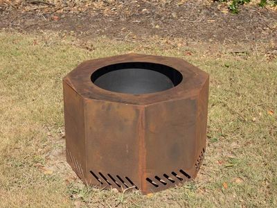 NEW Ash & Ember 24" Corten Steel Smokeless Fire Pit