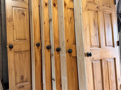 10 Knotty Alder Prehung doors