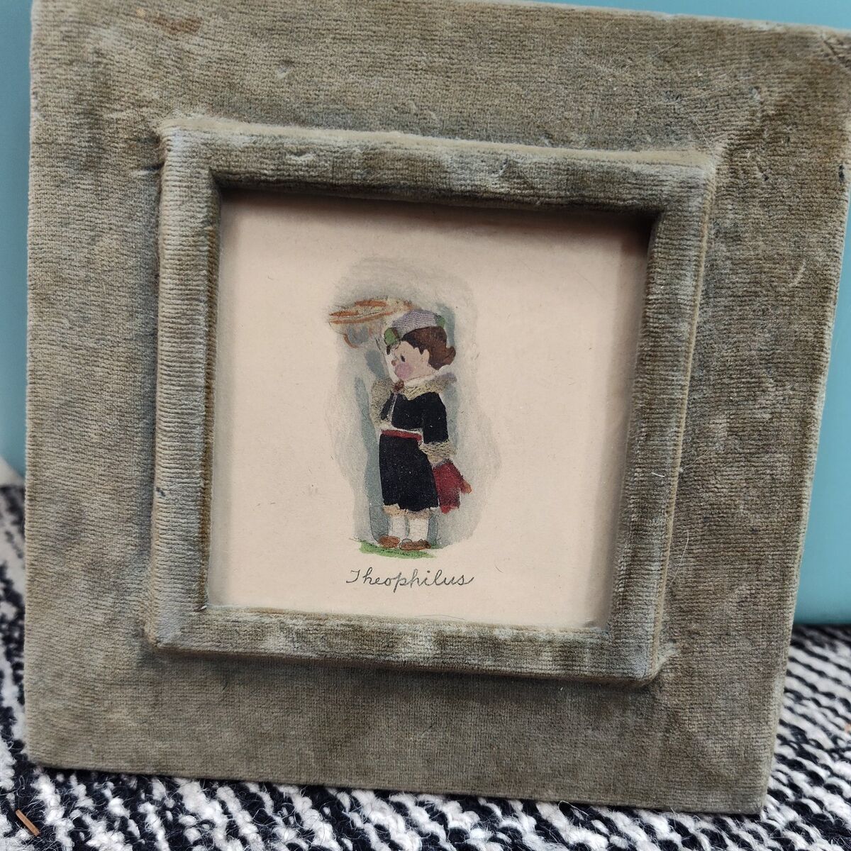 Vintage Kate Greenaway Hand Tinted Color Engraving