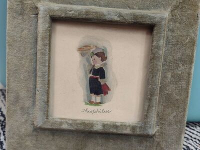 Vintage Kate Greenaway Hand Tinted Color Engraving