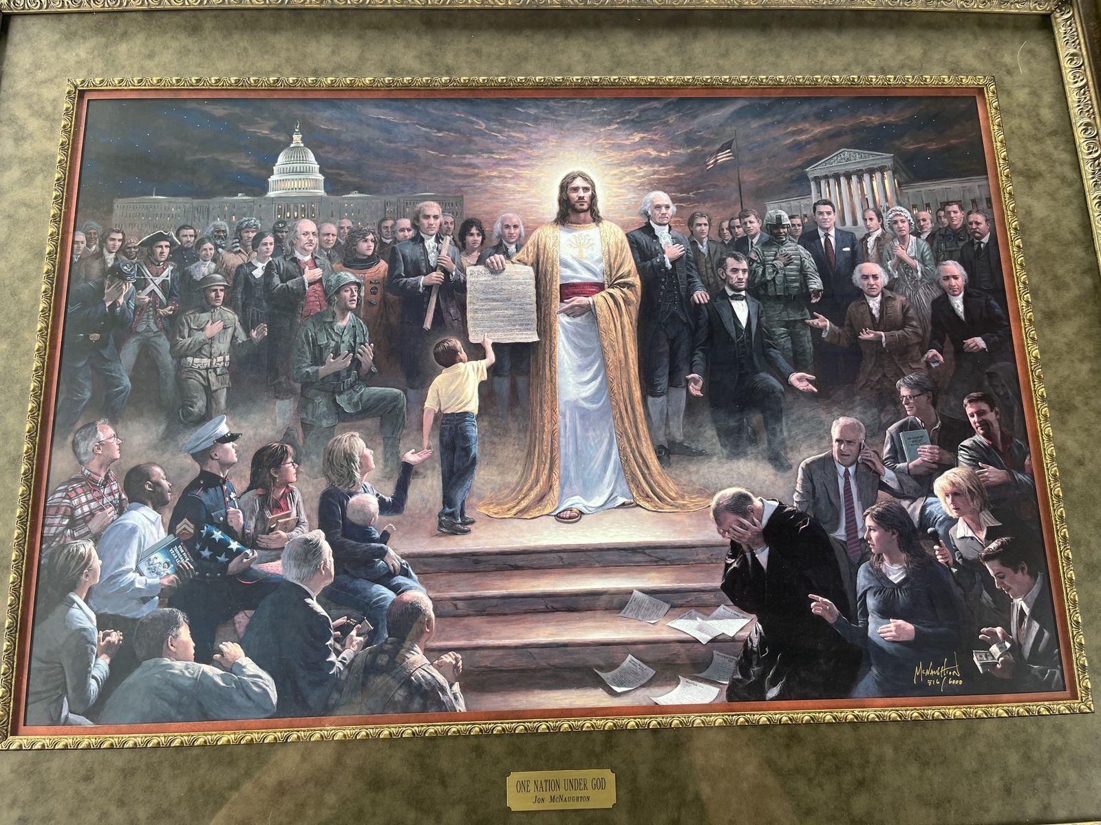 Jon McNaughton "One Nation Under God" Framed Picture