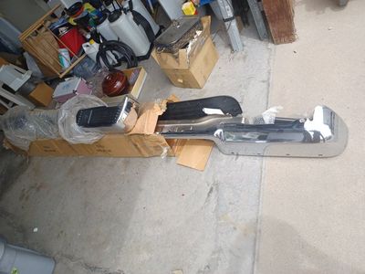 93 gm Chrome Bumper with Integrated Step