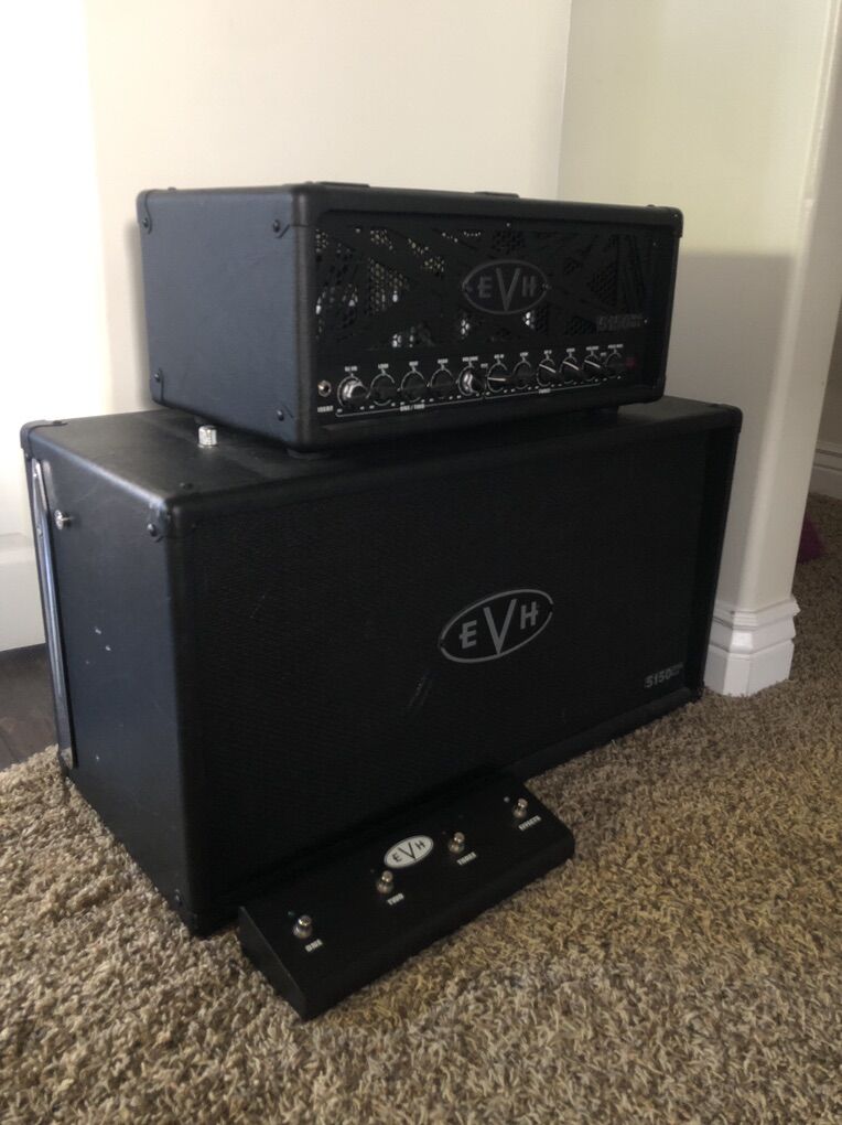 Evh 5150 6L6 Guitar Amp Head, Cab And Footswitch