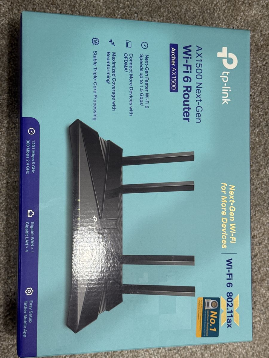 TP link AX 1500 Wifi 6 Router