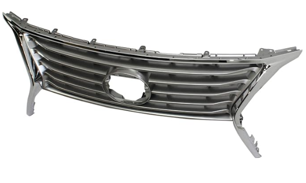 Grille Assembly Compatible with 2013-2015 Lexus RX350 Silver Shell