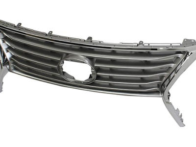 Grille Assembly Compatible with 2013-2015 Lexus RX350 Silver Shell