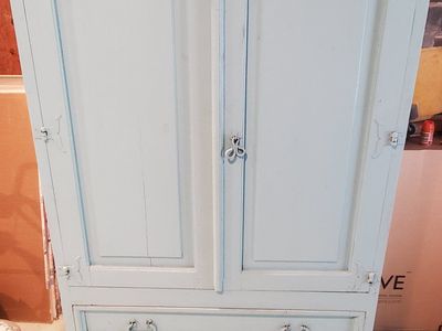 Blue Painted Wardrobe