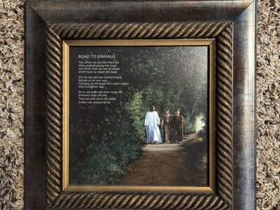 Road to Emmaus Framed Print (Christian Art)