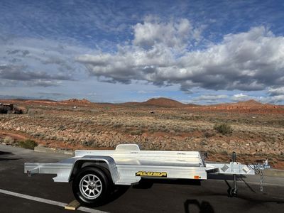 2026 Aluma 6.8X10 3K Aluminum Heavy Tilt Utility Trailer