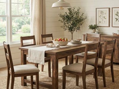 63" Wood Dining Table